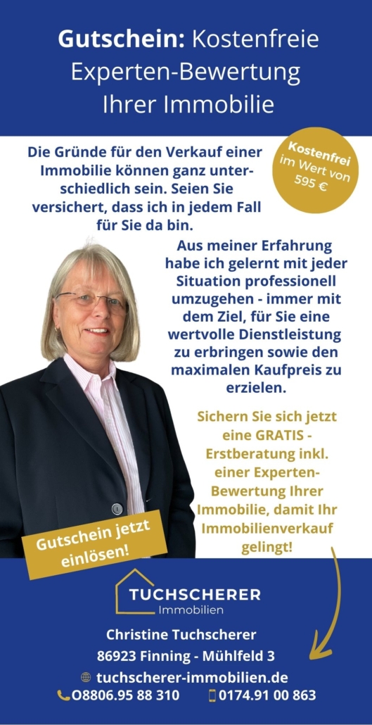 Mit diesem Gutschein können Sie Ihre Immobilie bewerten lassen von Christine Tuchscherer