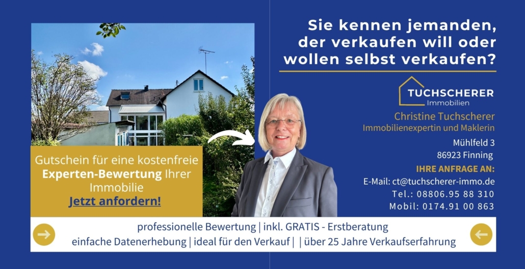 Gutschein für Expertenbewertung Ihrer Immobilien für den Verkauf - TUCHSCHERER Immobilien